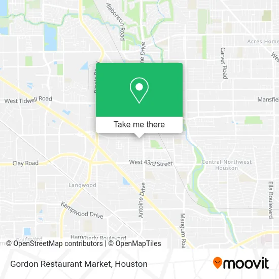 Gordon Restaurant Market map