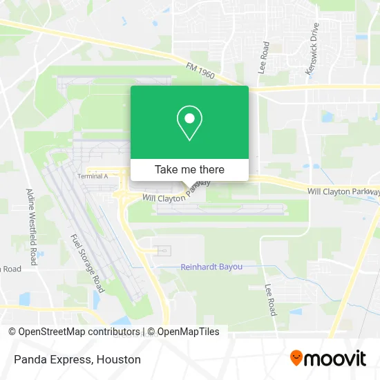 Panda Express map