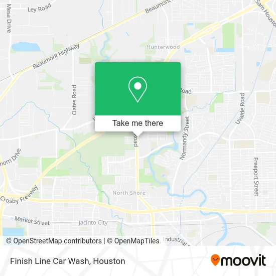 Finish Line Car Wash map