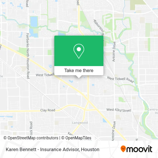 Karen Bennett - Insurance Advisor map