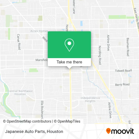 Japanese Auto Parts map