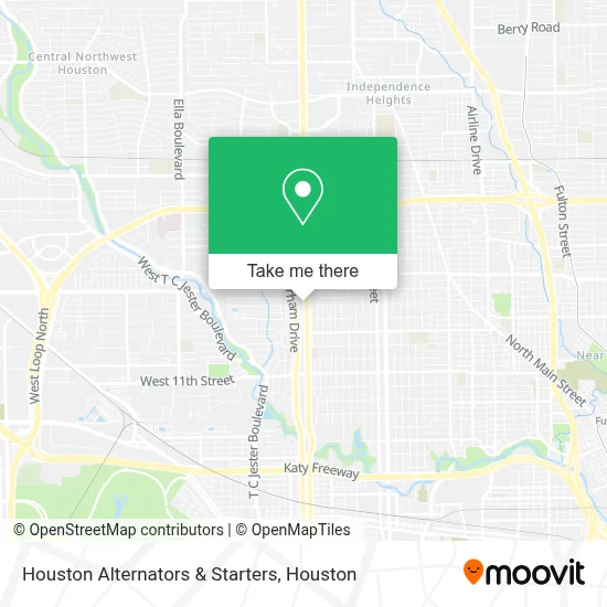 Houston Alternators & Starters map