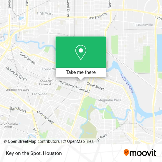 Key on the Spot map