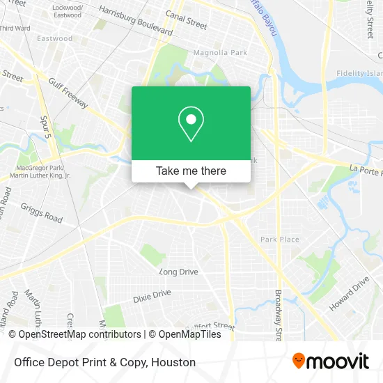 Office Depot Print & Copy map