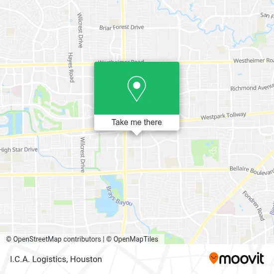 I.C.A. Logistics map