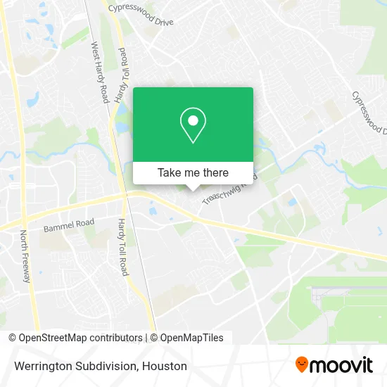 Werrington Subdivision map