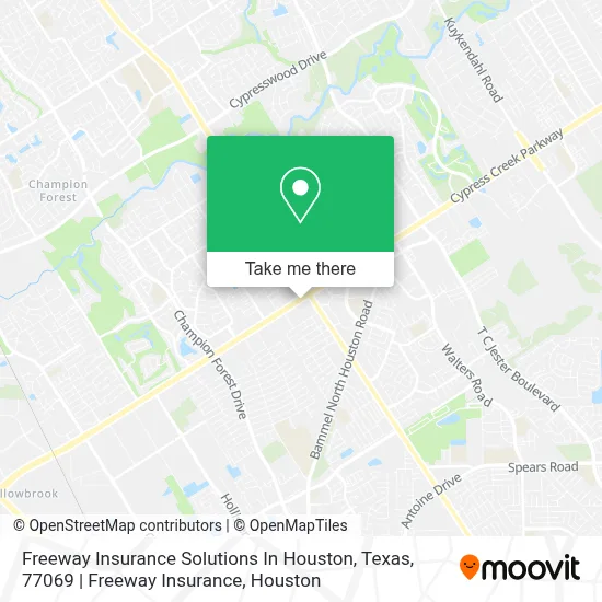Freeway Insurance Solutions In Houston, Texas, 77069 | Freeway Insurance map