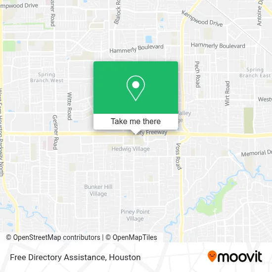Free Directory Assistance map