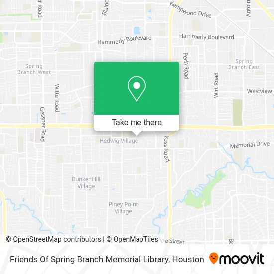 Friends Of Spring Branch Memorial Library map