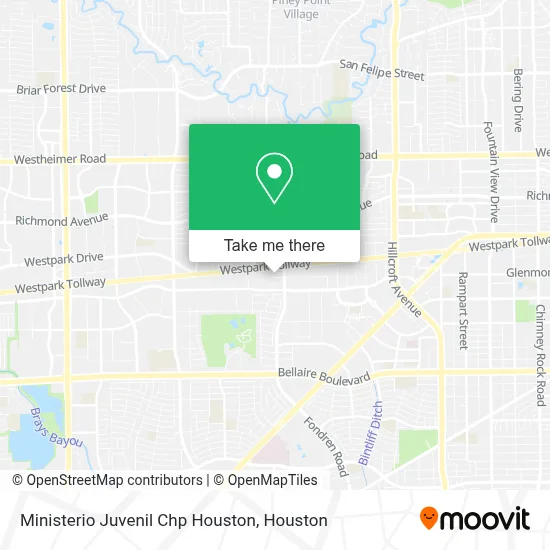 Ministerio Juvenil Chp Houston map