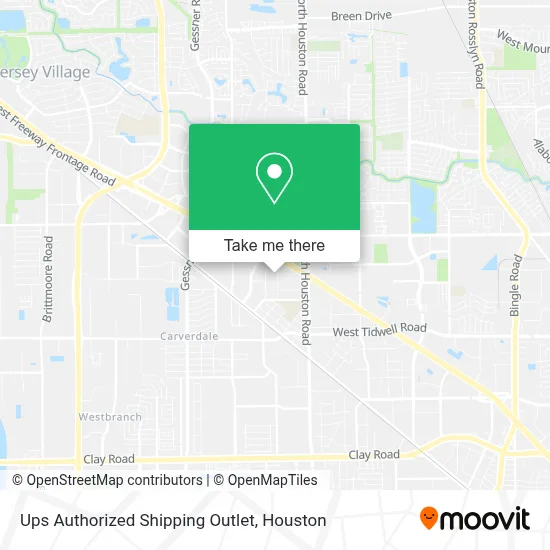 Ups Authorized Shipping Outlet map