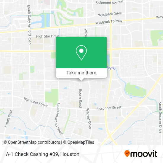 A-1 Check Cashing #09 map