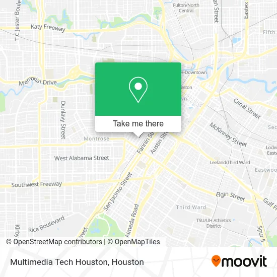 Multimedia Tech Houston map