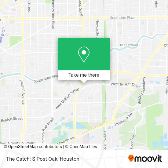 The Catch: S Post Oak map