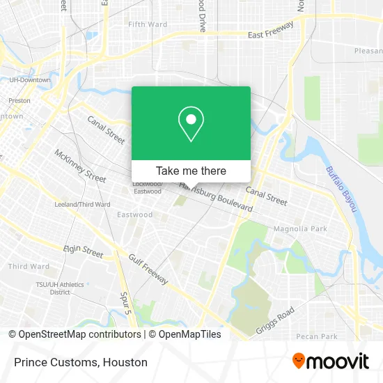 Prince Customs map