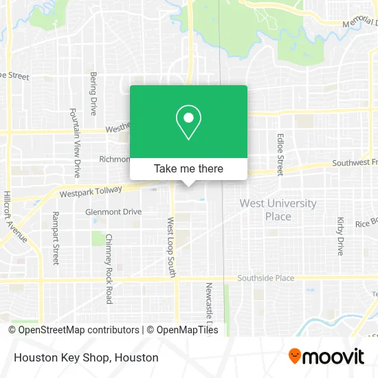 Houston Key Shop map