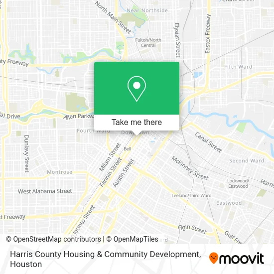 Harris County Housing & Community Development map