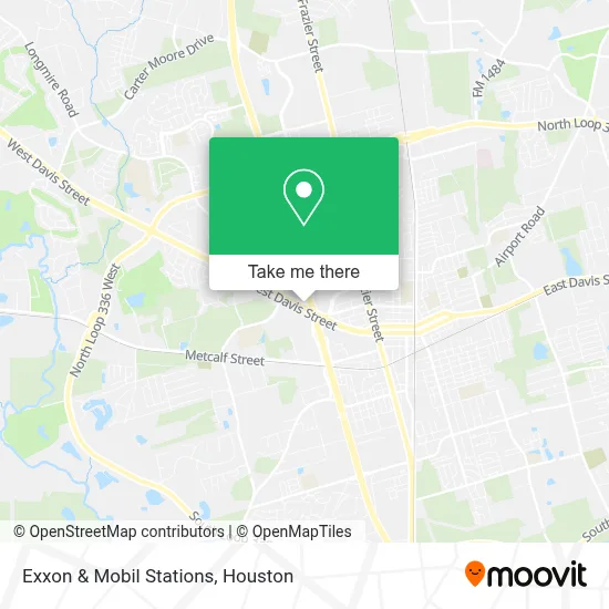 Exxon & Mobil Stations map