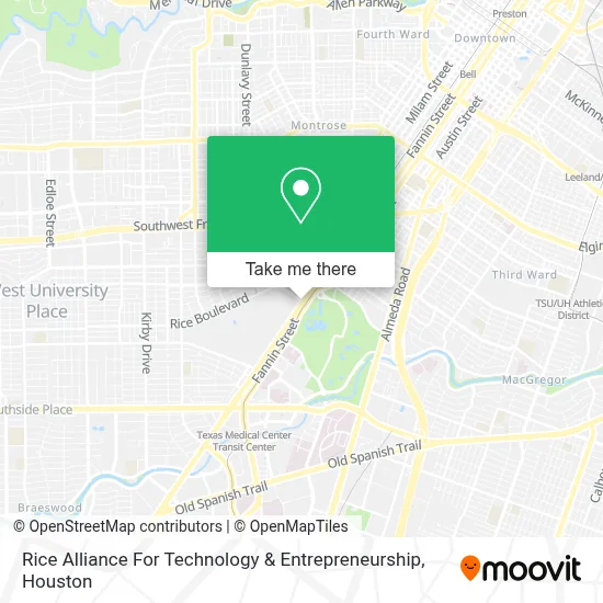 Rice Alliance For Technology & Entrepreneurship map