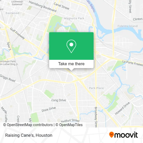 Raising Cane's map