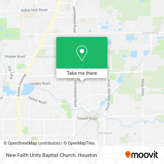 New Faith Unity Baptist Church map