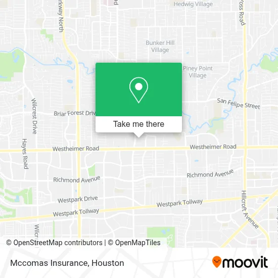Mccomas Insurance map