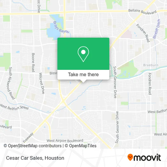Cesar Car Sales map