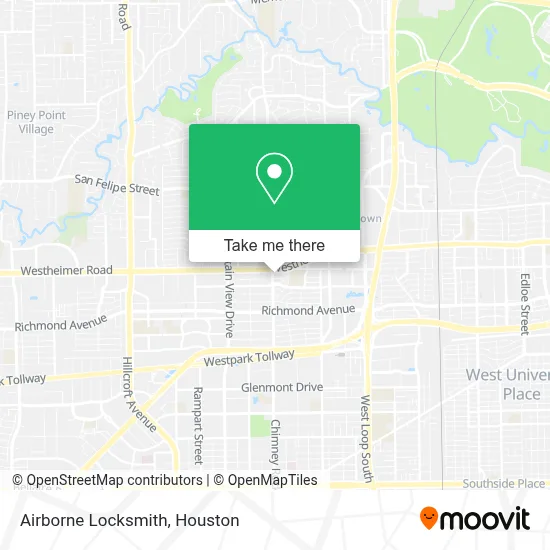 Airborne Locksmith map