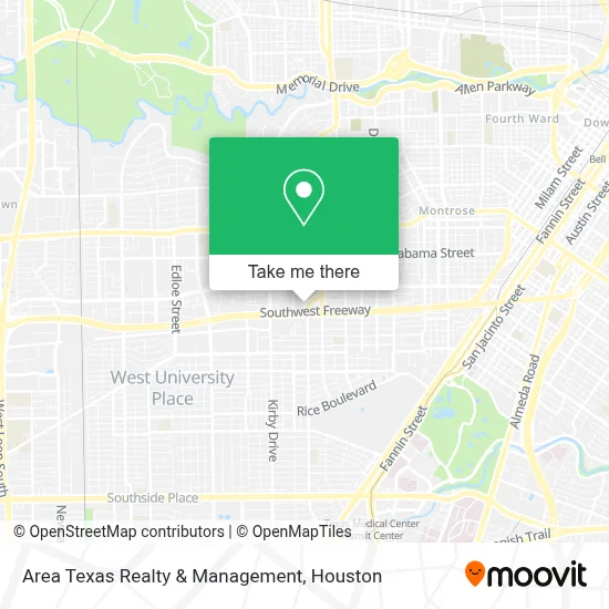 Area Texas Realty & Management map