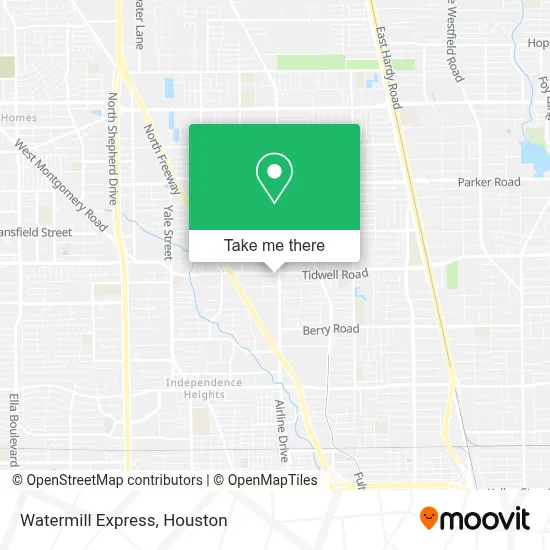 Watermill Express map
