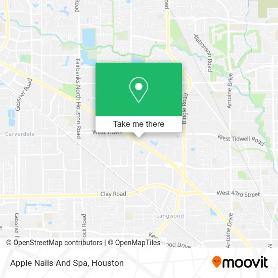 Apple Nails And Spa map