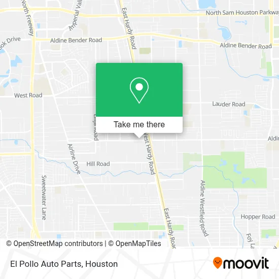 El Pollo Auto Parts map