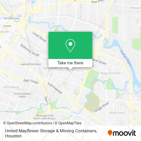 United Mayflower Storage & Moving Containers map