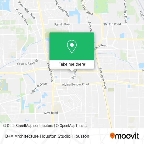 B+A Architecture Houston Studio map