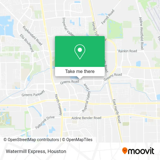 Watermill Express map