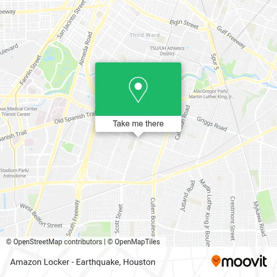 Amazon Locker - Earthquake map