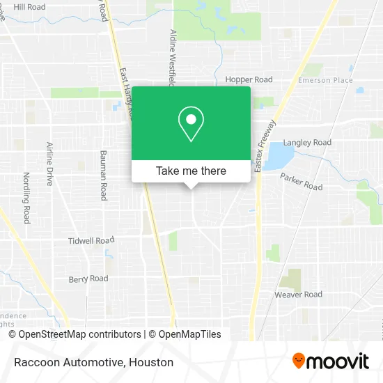 Raccoon Automotive map