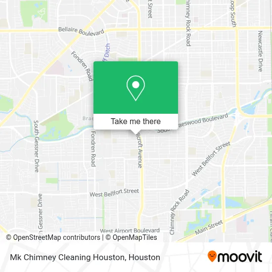 Mk Chimney Cleaning Houston map