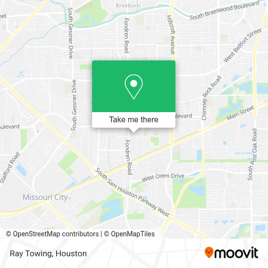 Ray Towing map