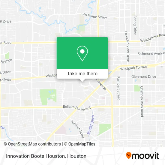Innovation Boots Houston map