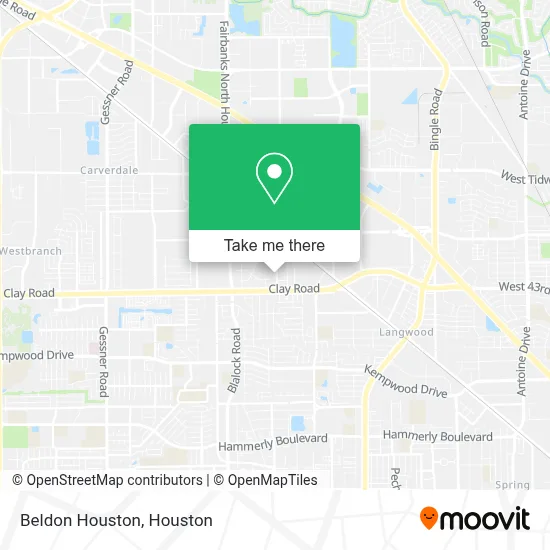 Beldon Houston map