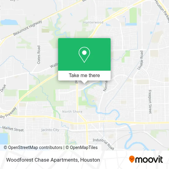 Woodforest Chase Apartments map