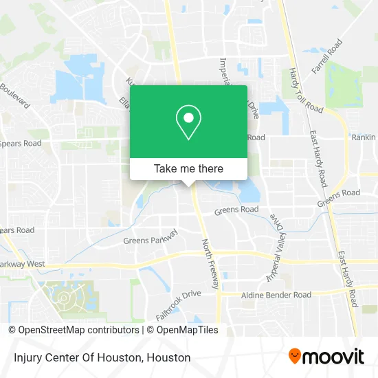 Injury Center Of Houston map