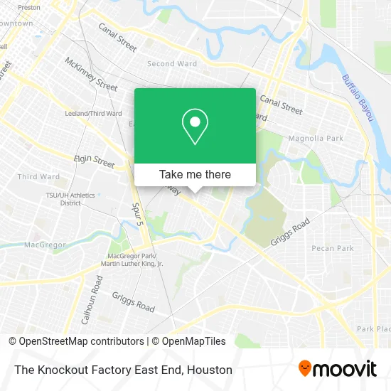 The Knockout Factory East End map