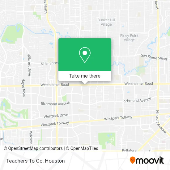 Teachers To Go map