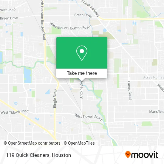 119 Quick Cleaners map