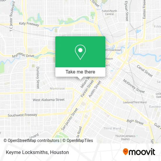Keyme Locksmiths map