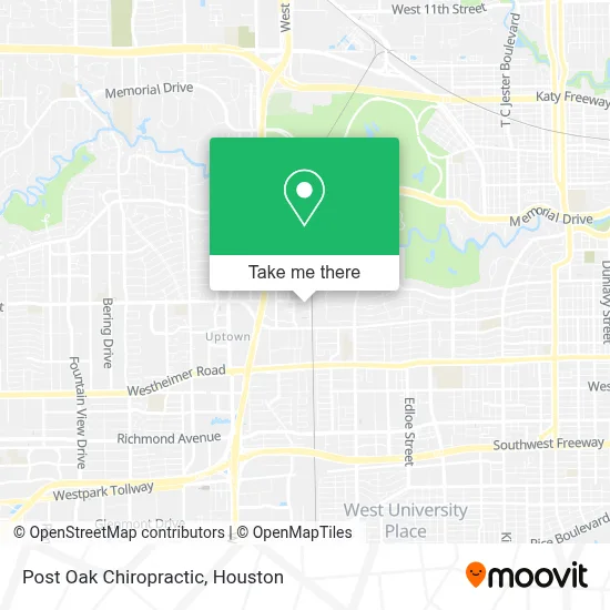 Post Oak Chiropractic map
