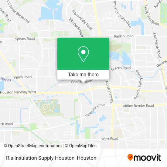 Ris Insulation Supply Houston map