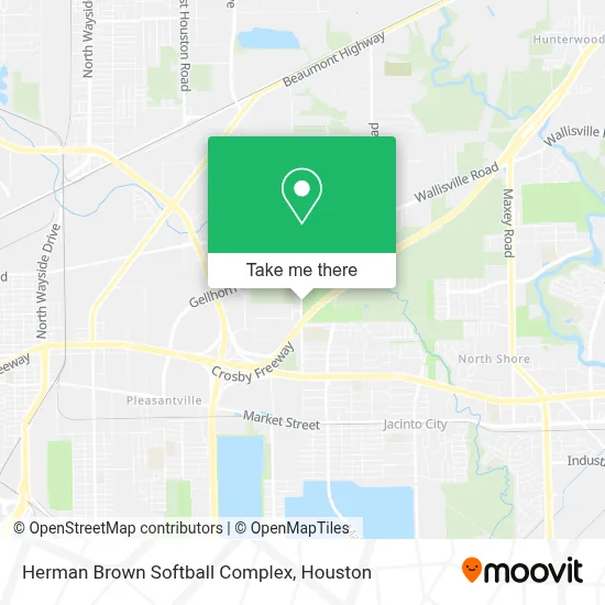 Herman Brown Softball Complex map